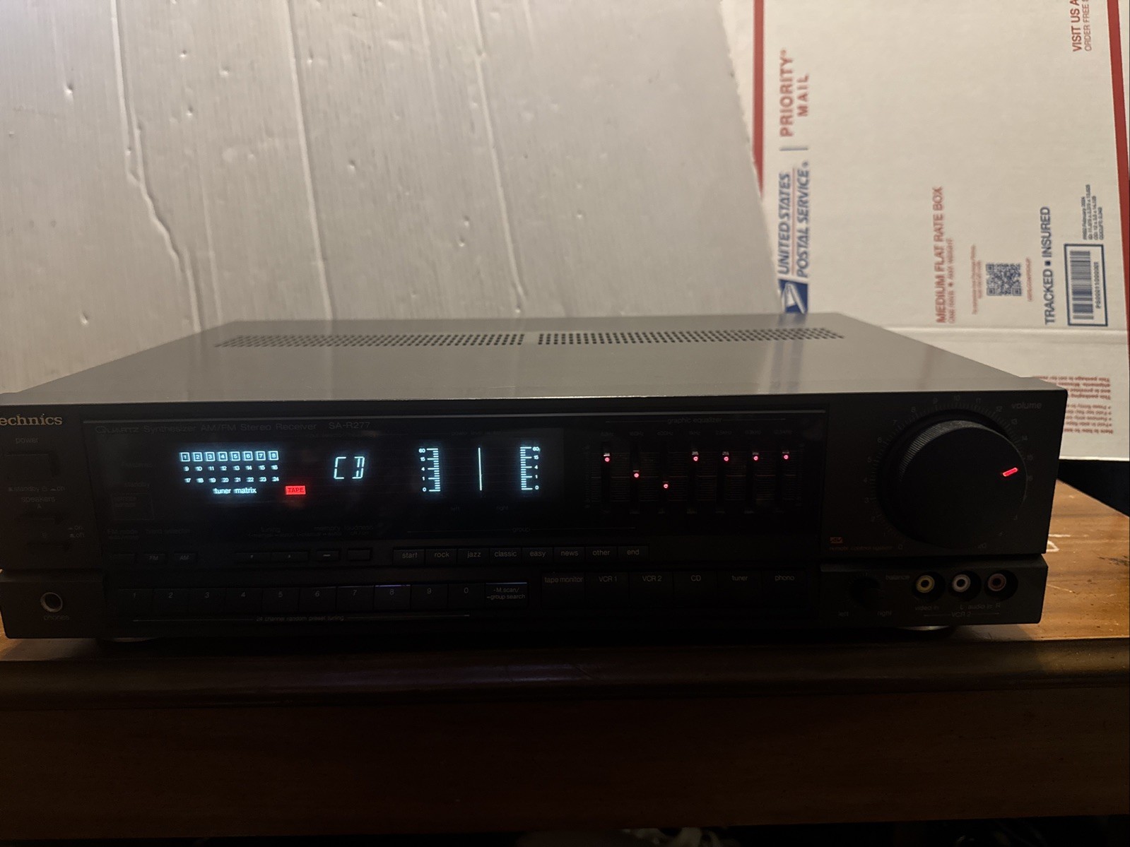 Technics SA-R277 Quarts Synthesizer AM/FM Stereo Receiver TESTED