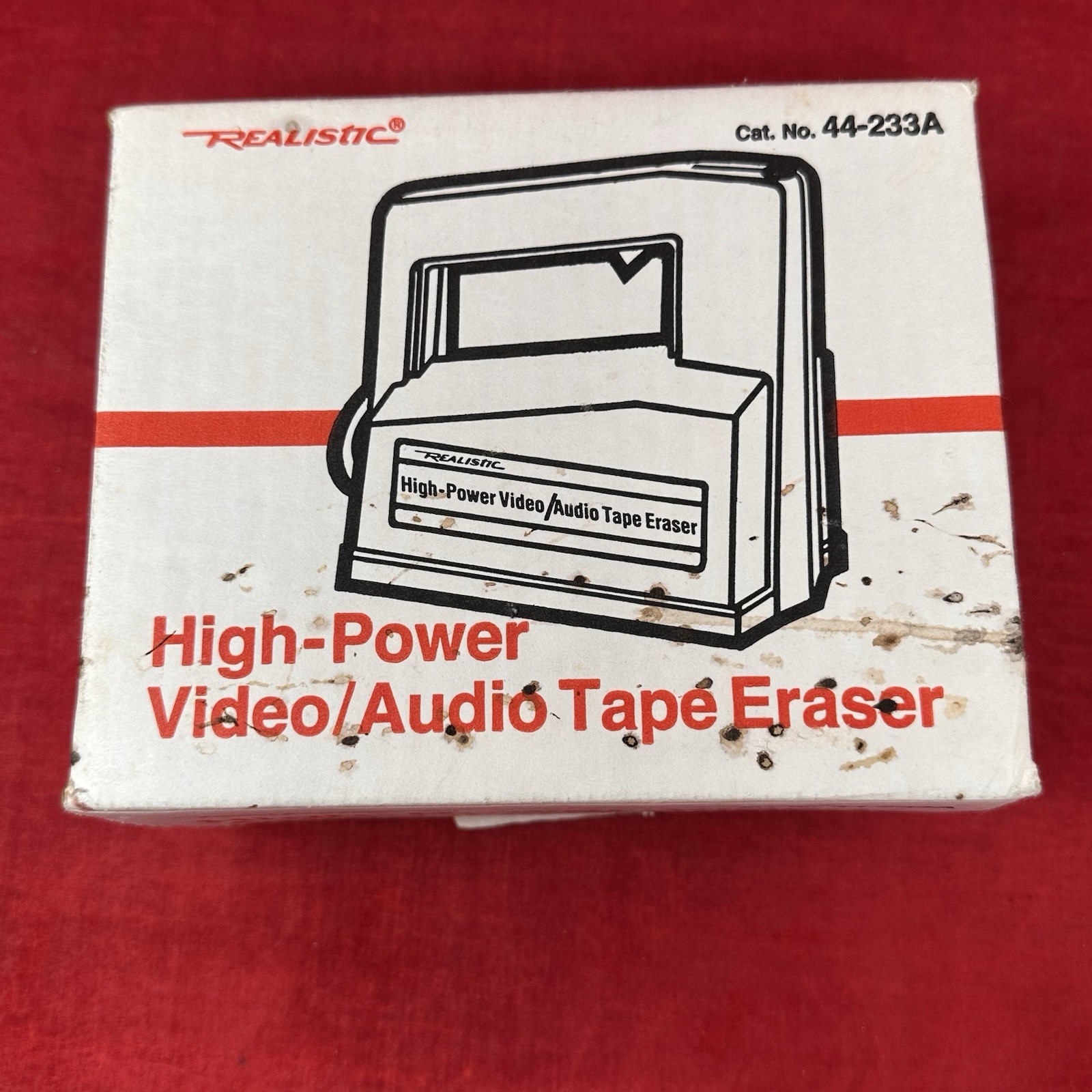 Realistic High Power Audio Video Bulk Tape Eraser Radio Shack 44-233A