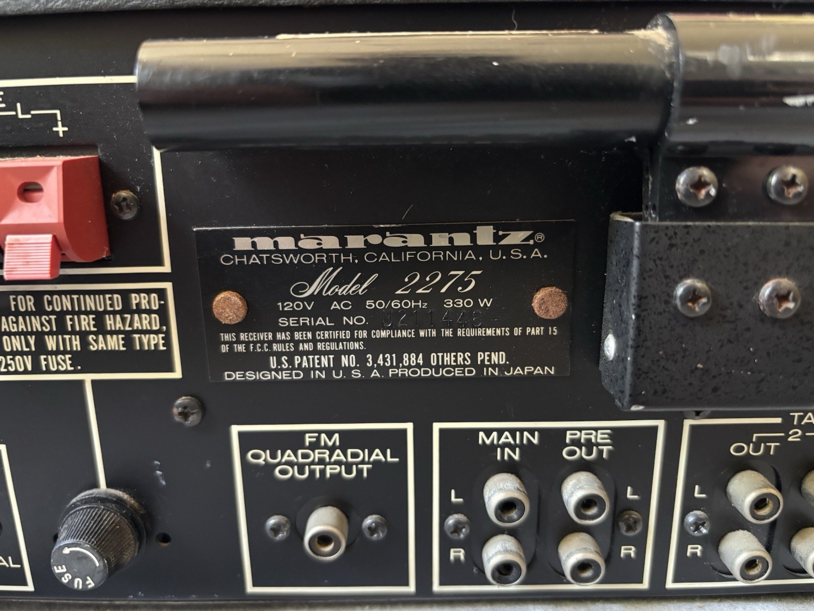 Marantz 2275 Vintage Stereo AM/FM Receiver – Tested