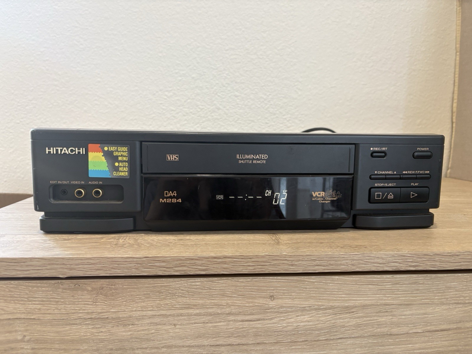 Hitachi VT-M284A VCR Video Cassette Recorder & VHS Player