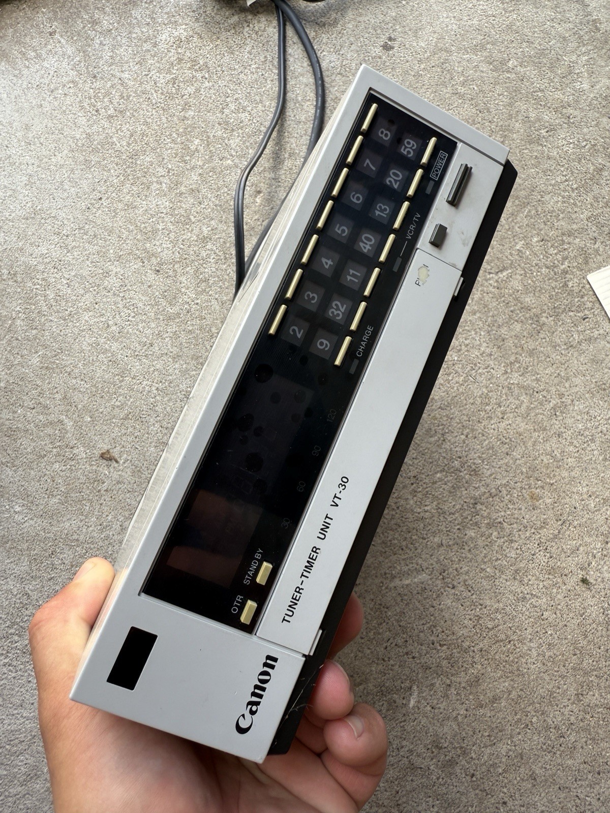 Canon Vtg Tuner-Timer Unit VT-30 (untested) with Manual, Japan