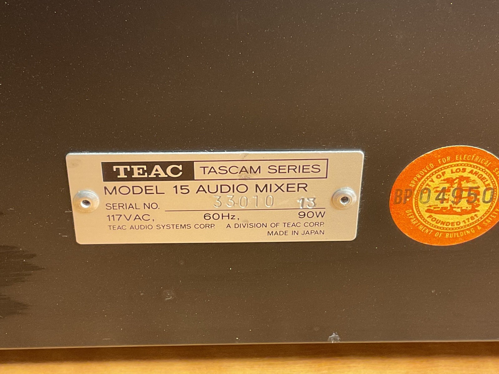 Teac Tascam Series PS-15 Power Supply Unit Tested