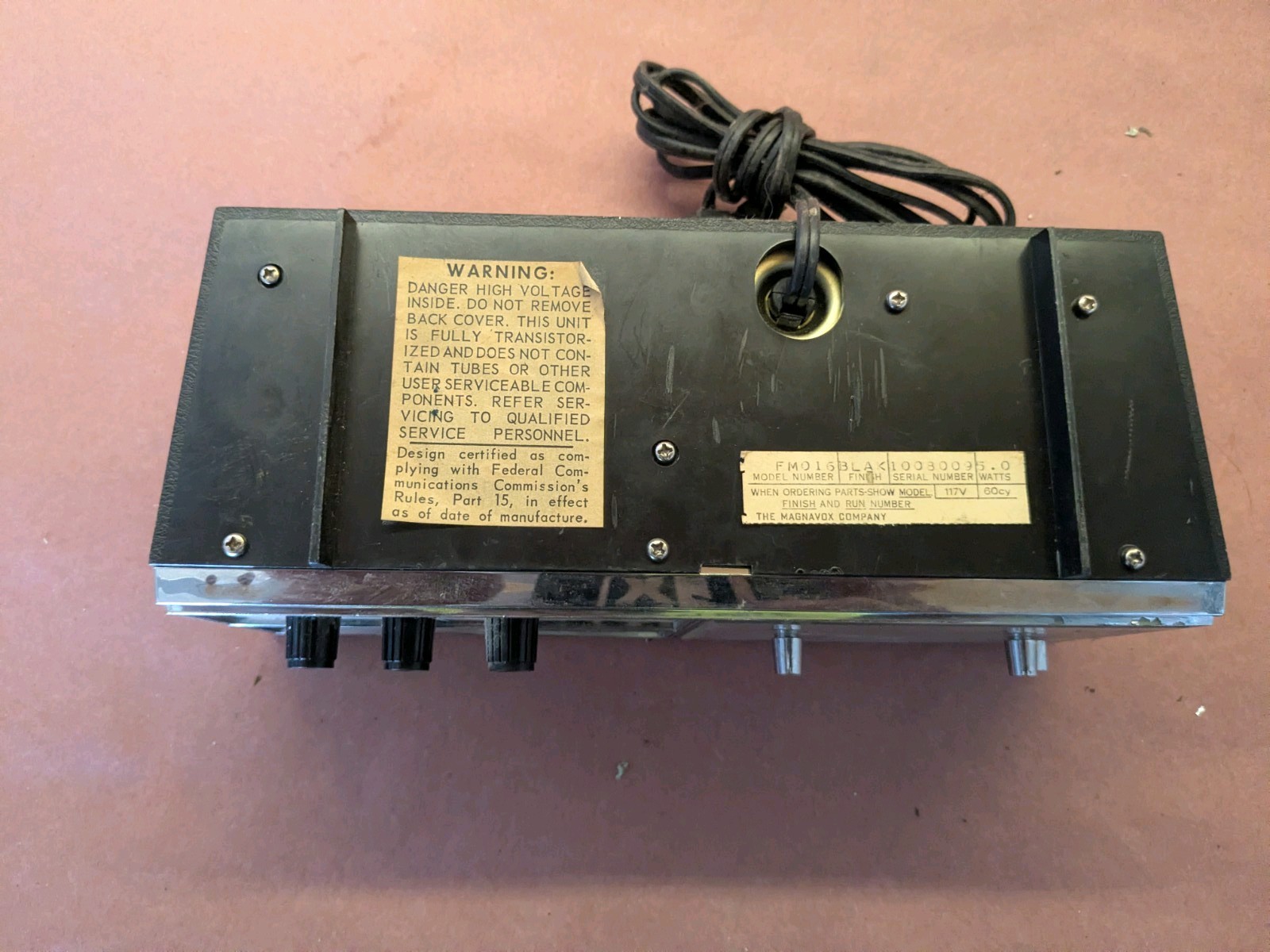 Vintage 1960’S Magnavox Solid State Radio Am FM