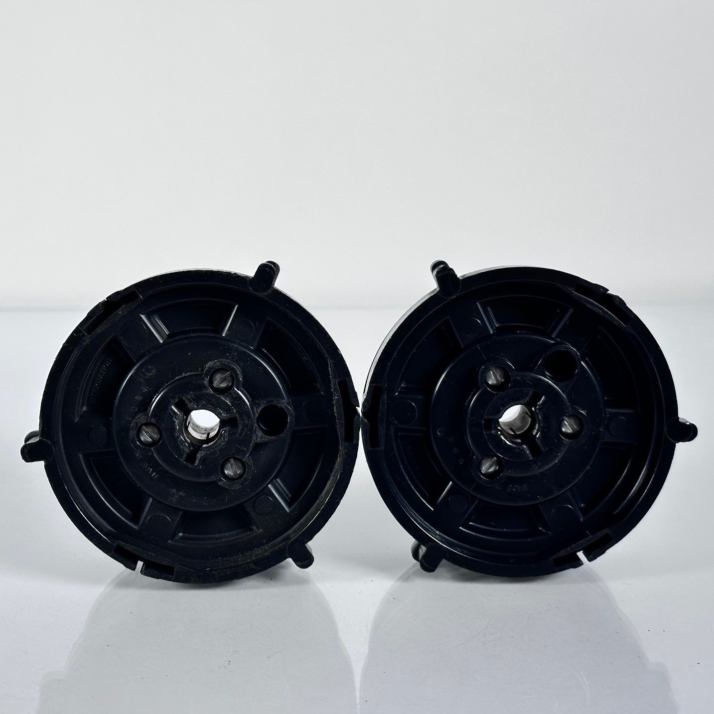 Vintage VIF International Hub Adapter Pair NAB for Reel to Reel Fits Ampex Otari