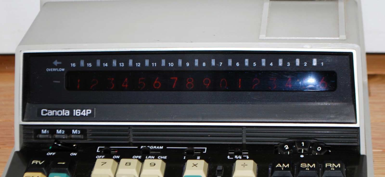 Vintage 70’s Canon Canola 164P Desktop Calculator Nixie Tubes old Computer Japan