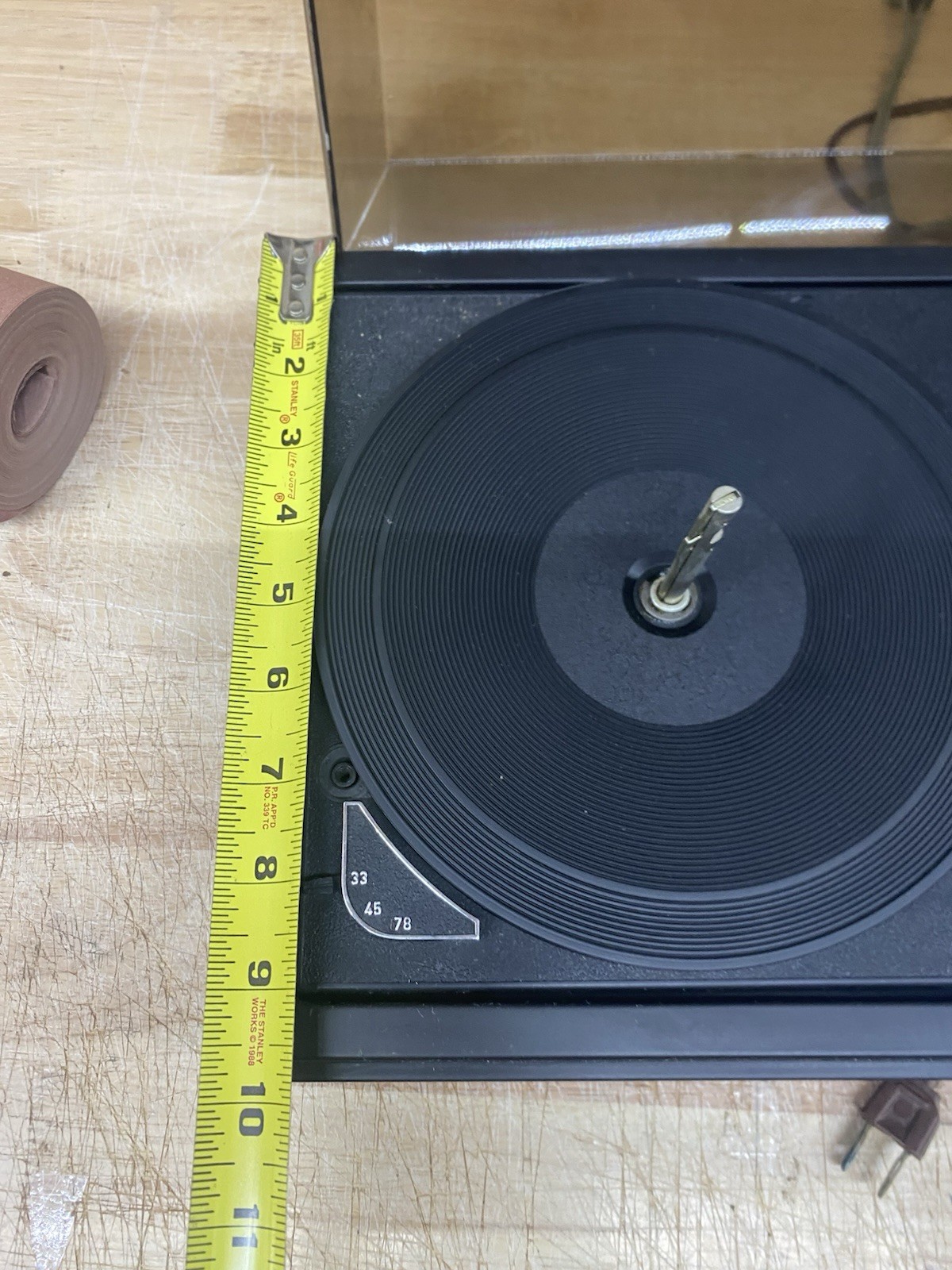 Realistic Turntable Wood Grain Finish Working