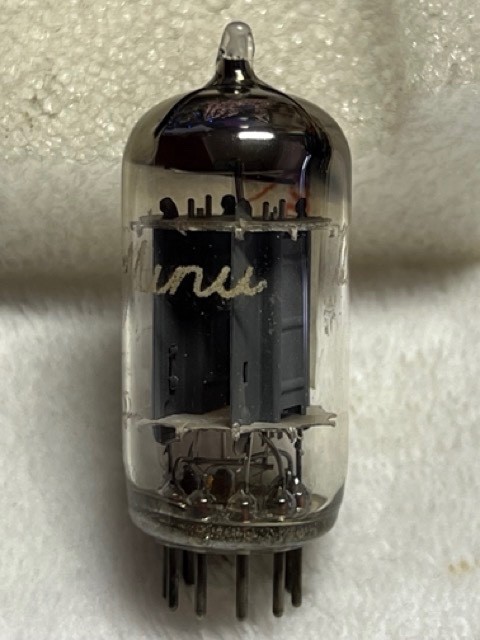 🤩 Philips Miniwatt ECC83 12AX7 ECC803S D-Foil Getter, Long 17mm, code ⊿8A 1958