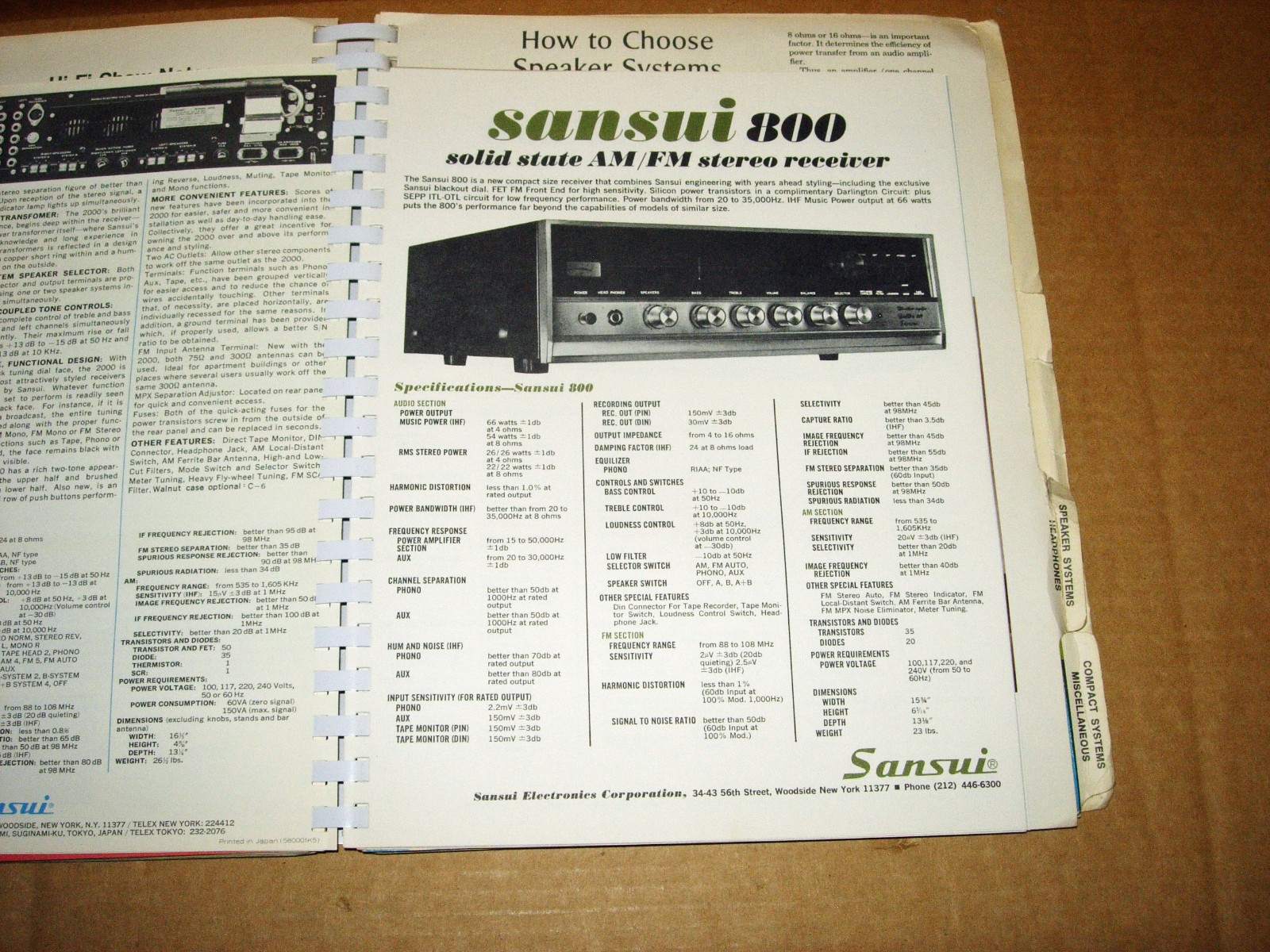 1968 NEW YORK CITY HI-FI MUSIC SHOW BUYER’S GUIDE-MANY BROCHURES/CATALOGS