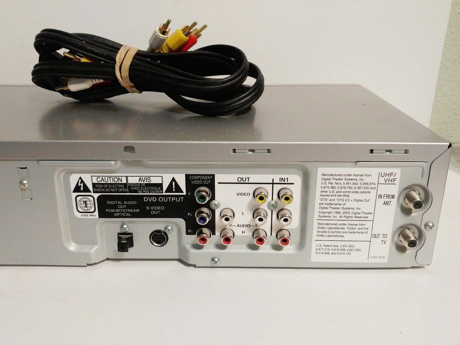 Panasonic PV-D4745S DVD VCR Combo Player – TESTED WORKS
