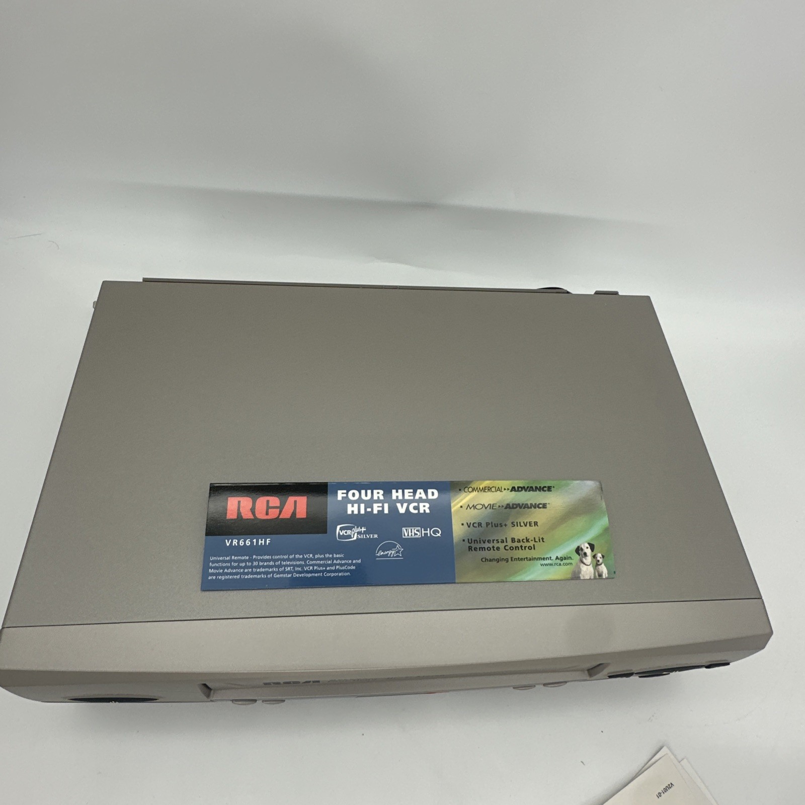 RCA VR661HF VCR 4-Head Hi-Fi Stereo VHS Tape Player Recorder With Remote Tested