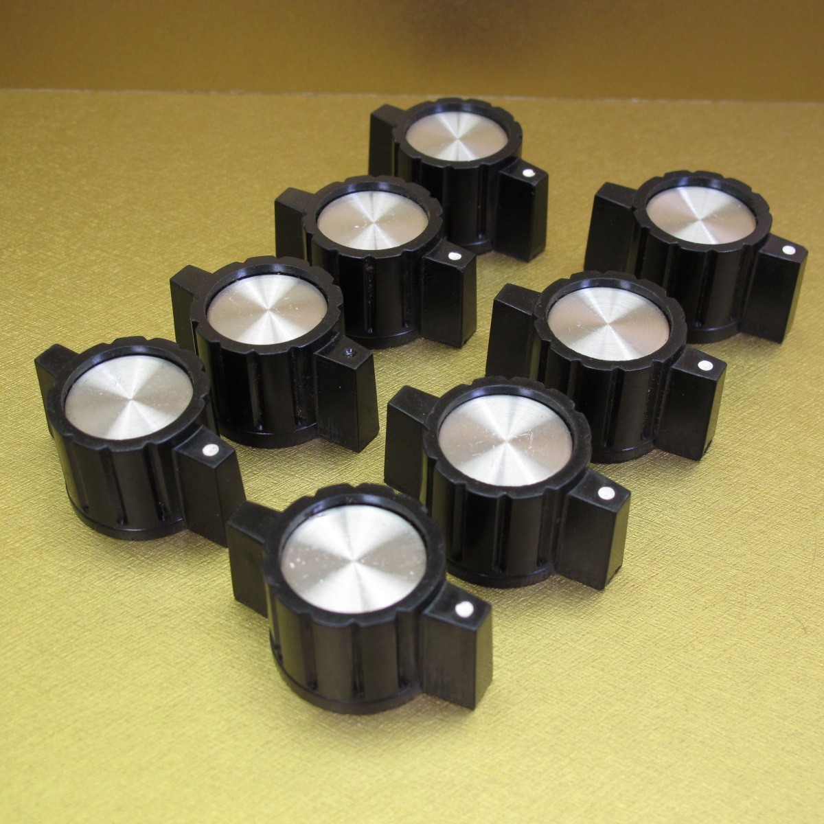 Vintage Black Audio / Radio / Amp Knobs LOT of 8