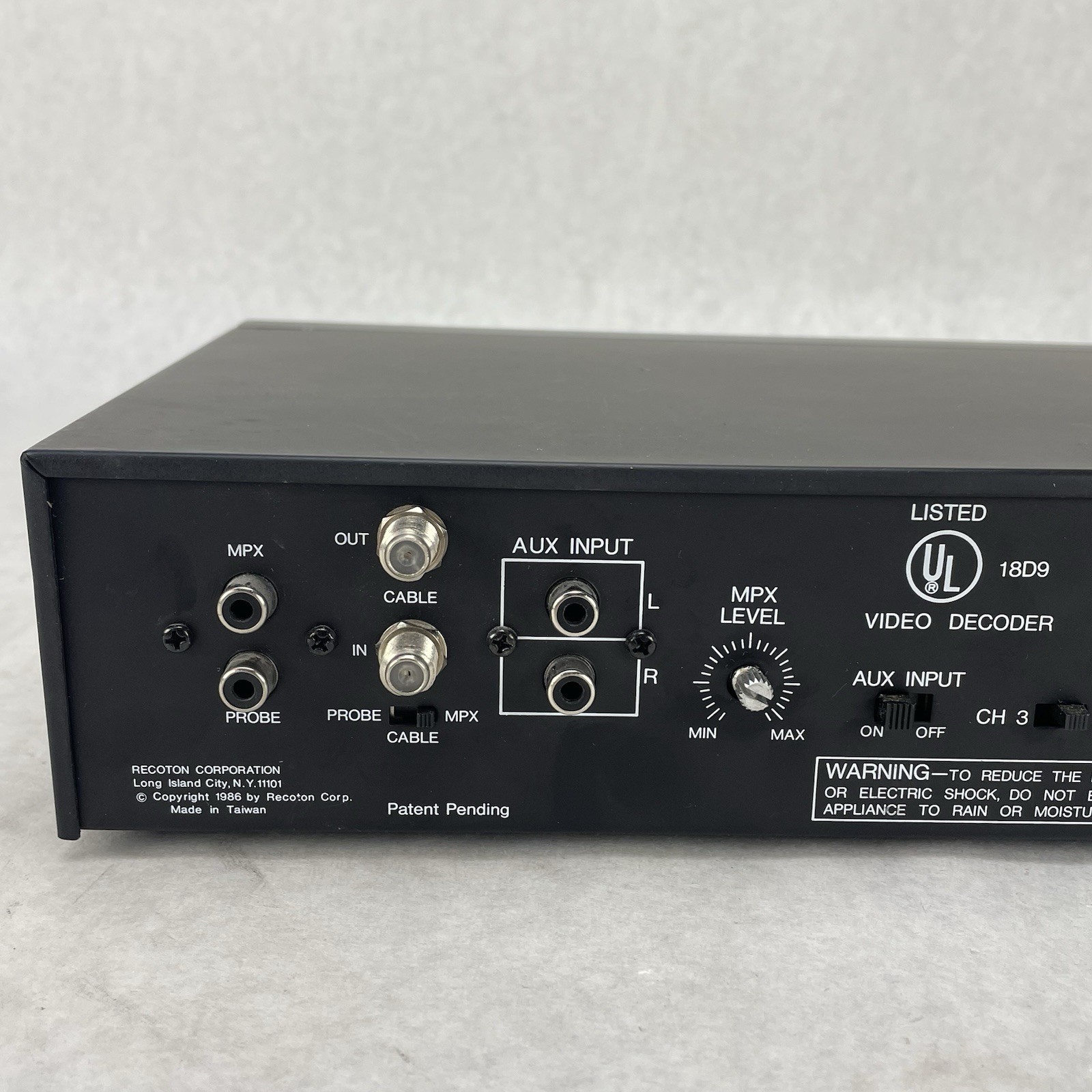 FRED F.R.E.D III Recoton DBX Amplified Entertainment MTS Decoder Stereo Amp V624