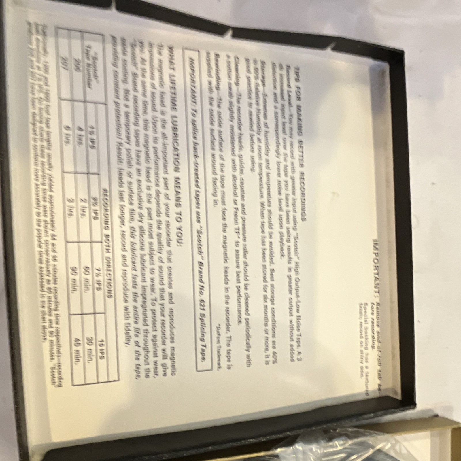 Scotch Vintage Blank Magnetic Recording Tape, Reel-to-Reel Open Reel in Box