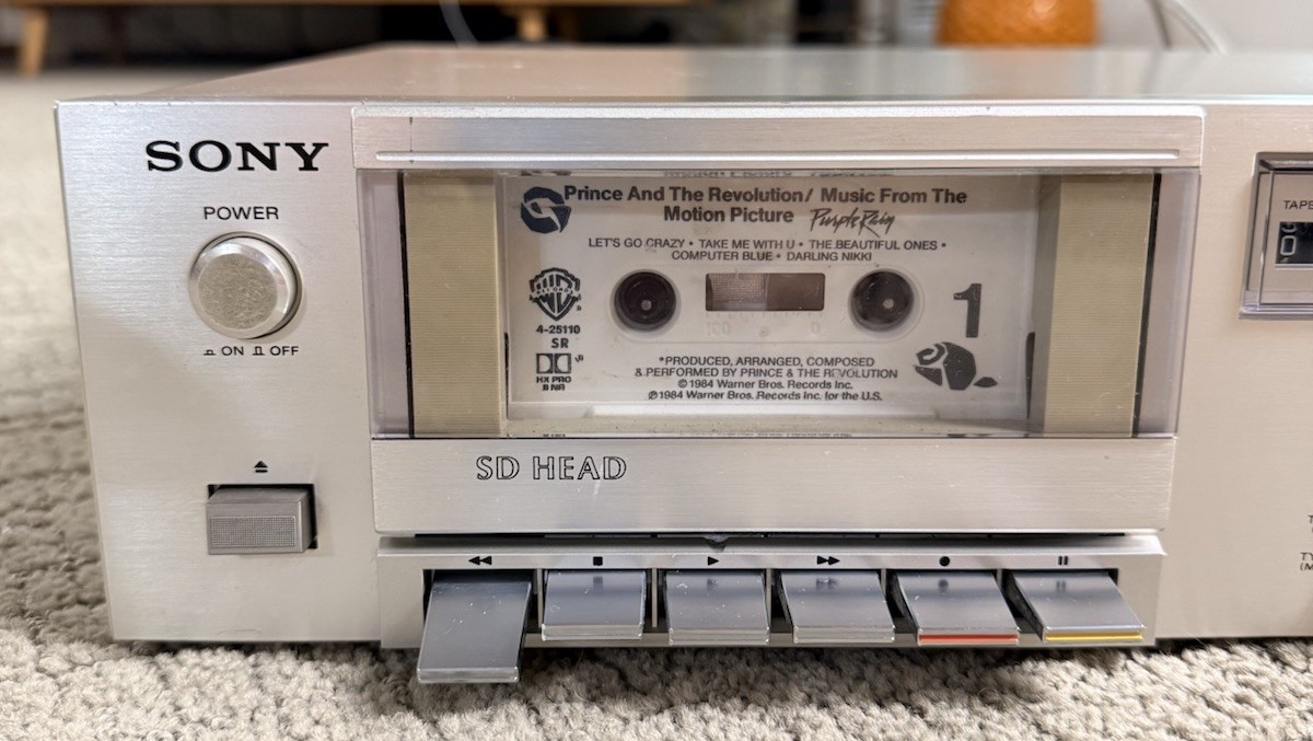 Sony Vintage Stereo Cassette Deck TC-K22 Silver Excellent Tested Read