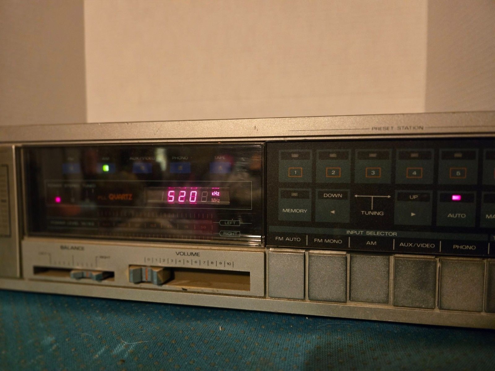 Fisher Stereo Synthesizer Receiver, Model RS-255, Made In JAPAN, AM/FM, Vintage