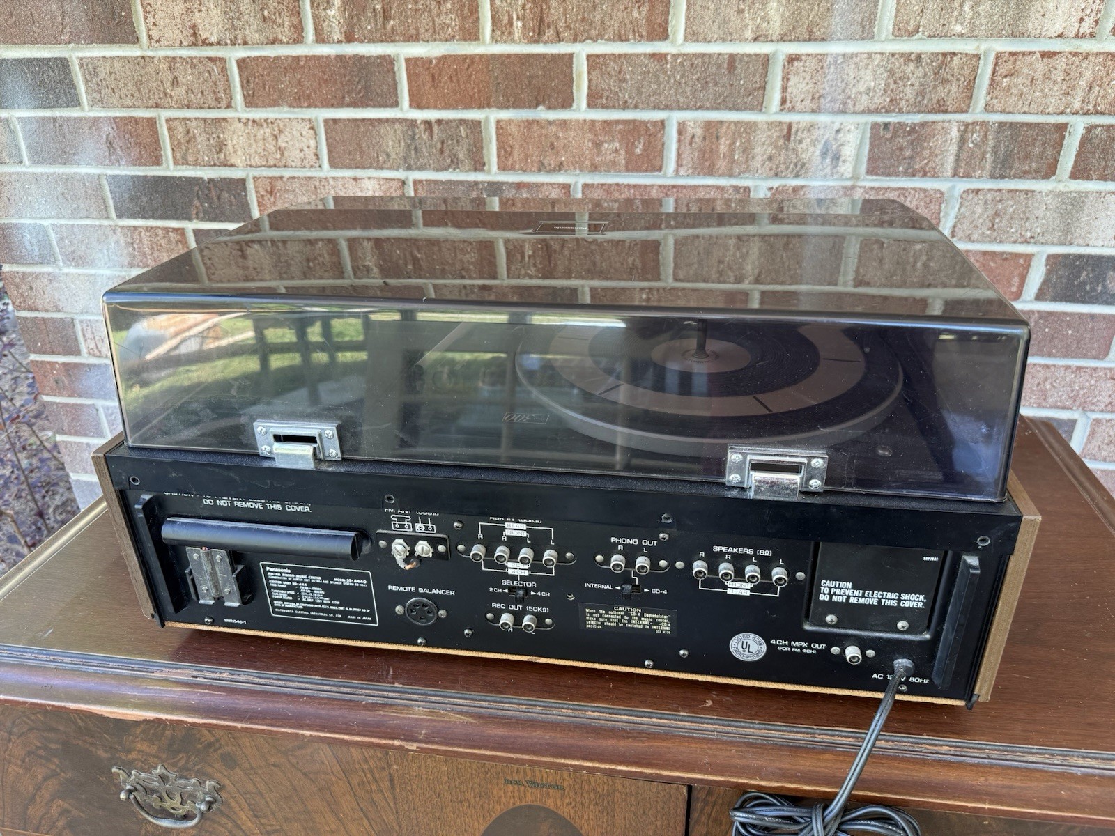 🍊Vintage 1970s Panasonic FM/AM Stereo Music Center w/ 8-Track | Model SE-4440🎶