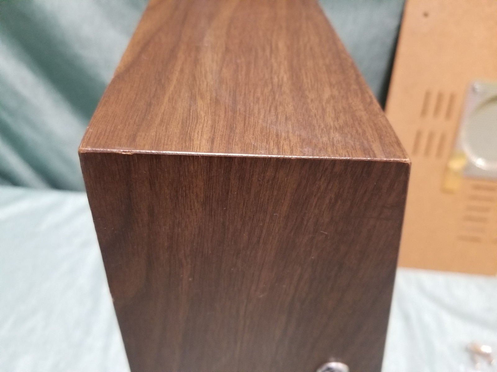 Sony TC 366 Reel to Reel ~ Wood Case Back and Feet Name Plate Hardware