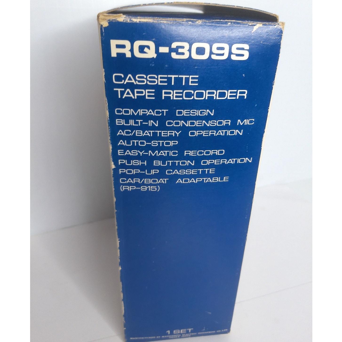 Vintage 1970s Panasonic RQ-309S Cassette Player Original Groovy Psychedelic Box