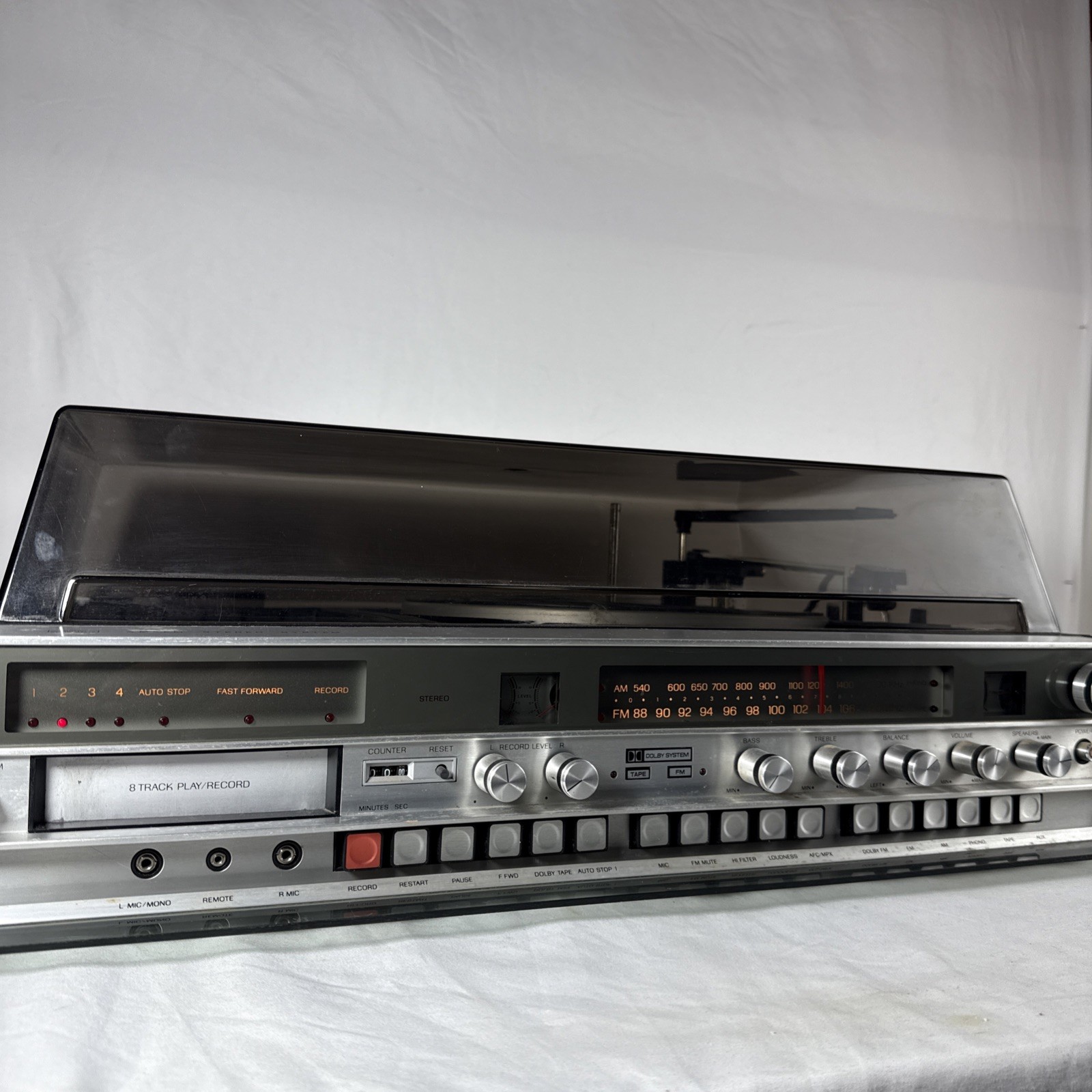 VINTAGE SEARS AM FM RECORD Stereo System 8 Track PLAY/RECORD Player