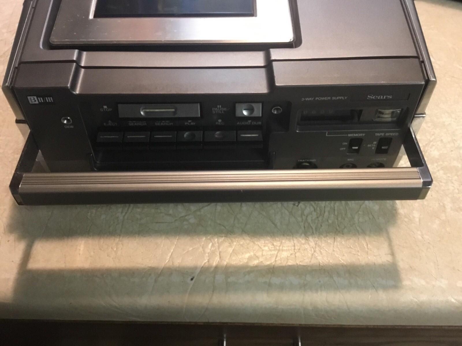 Sears Betavision VCR & Case & Video Tuner Clock VHF/UHF POWER UP RARE 1980 Lot