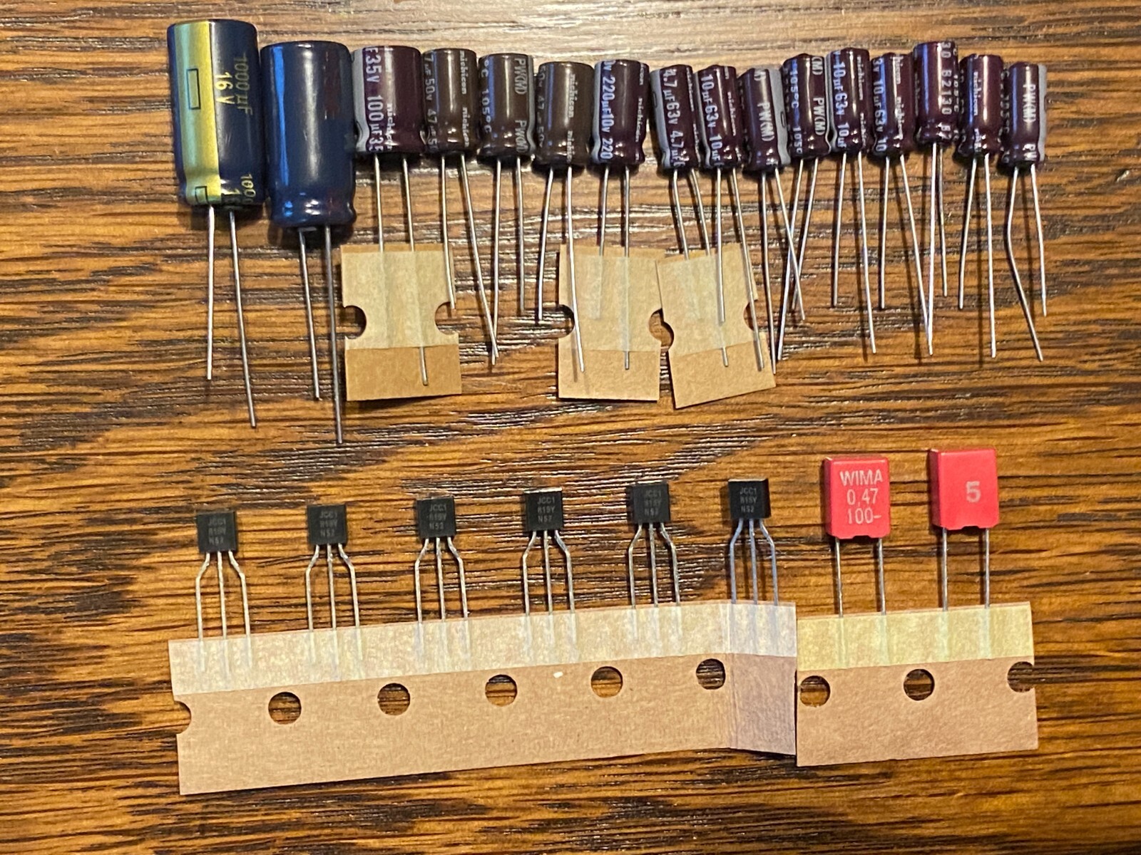 Denon DP-80 Speed Repair Kit Capacitors Turntable Recap Set
