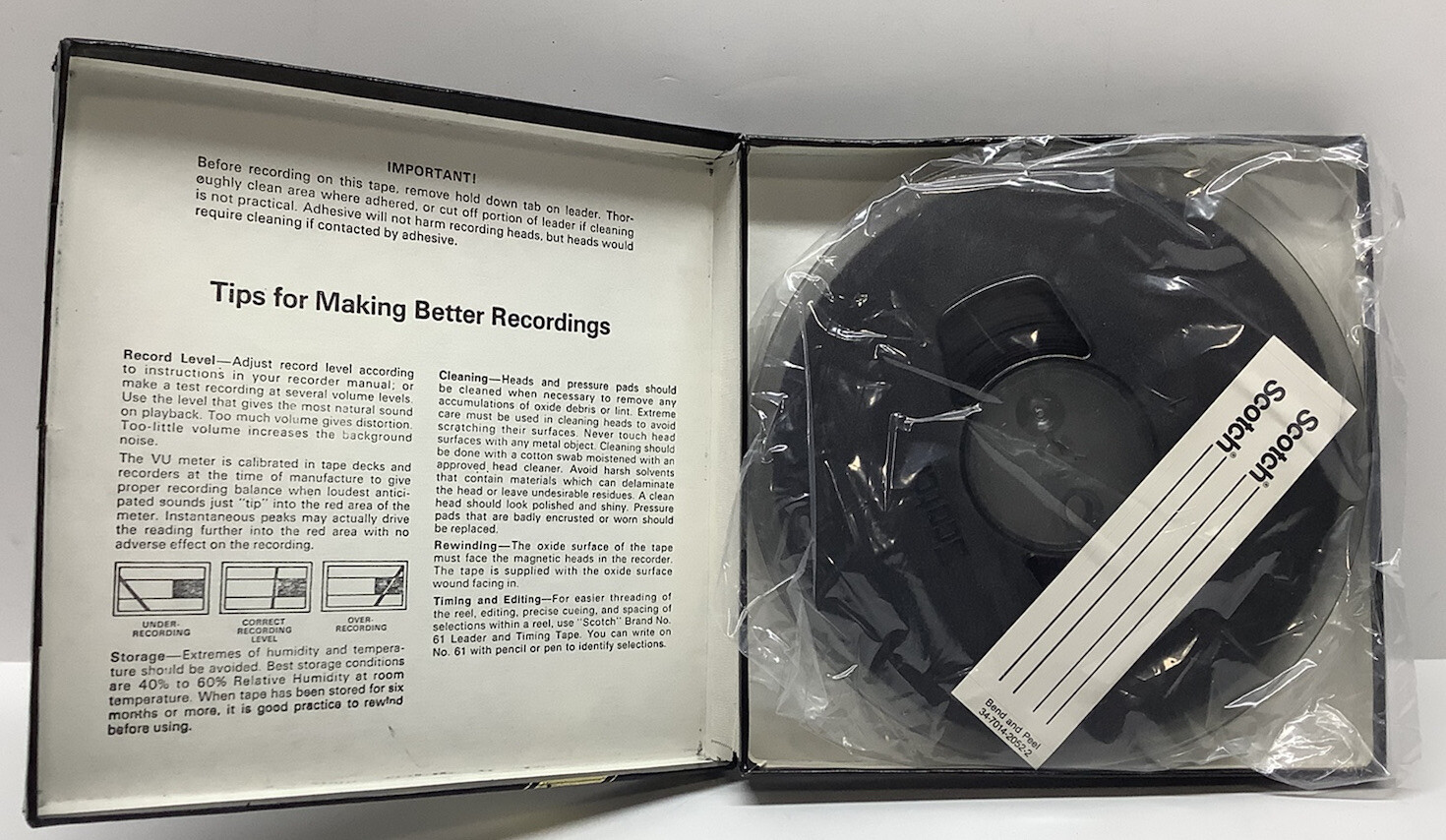 Scotch 207 Premium Quality Recording 7″ Reel to Reel Tape 1800 ft. / 7R-1800