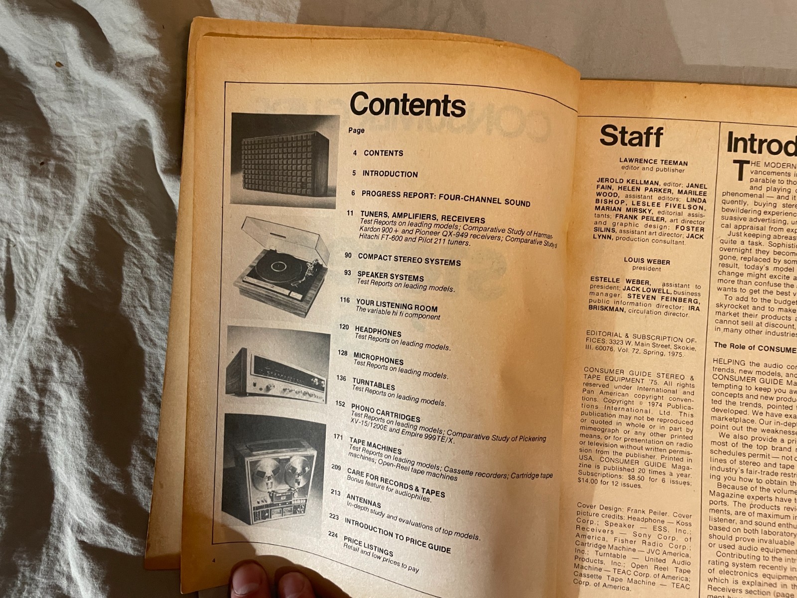 1975 Consumer Guide Stereo ’75 Buyer’s Guide Bose Tandberg Amps Tuners