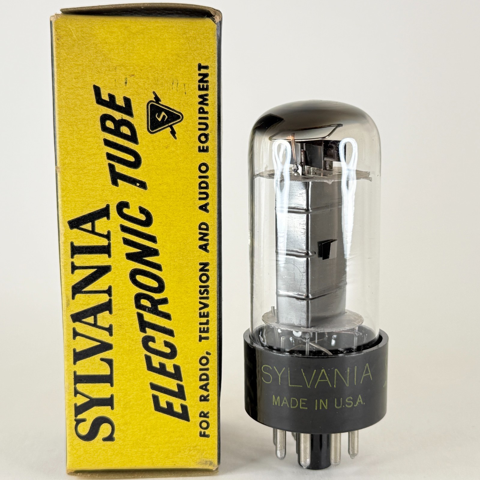 (1) Tested 1955 Sylvania 6W6GT Tube with Box Date Code BL Beam Pentode Tube (a)