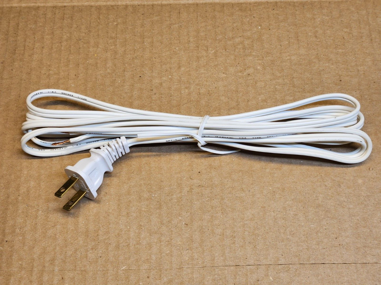 NEW 9′ AC Power Cord Cable KLH 8 Eight 21 Twenty One Radio White Non Polarized