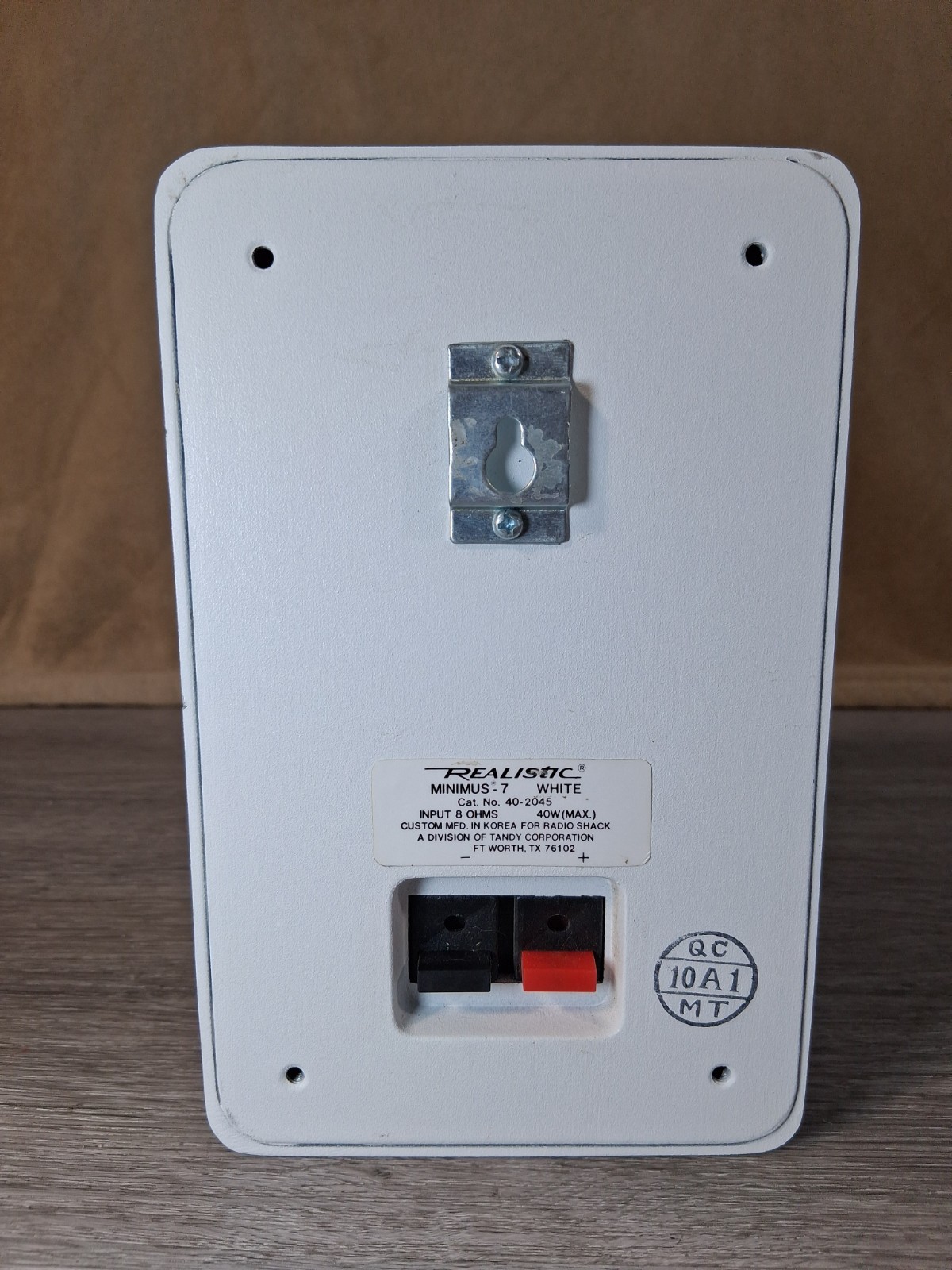Realistic/Radio Shack White Minimus-7 Speaker Replacement (Cat.# 40-2045) (1 pc)