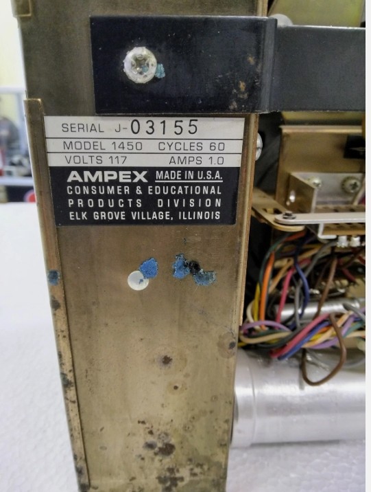 AMPEX Model 1450 Audio Recorder-Reproducer Reel to Reel Deck