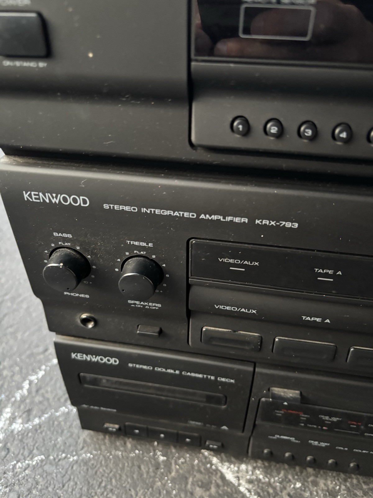 Kenwood KRX-793 Stereo Tuner Receiver Amplifier Equalizer Cassette Tested
