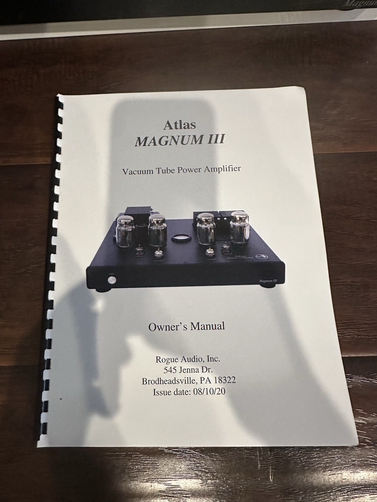 Rogue Audio Atlas Magnum III Vacuum Tube Power Amplifier Tube Amplifier