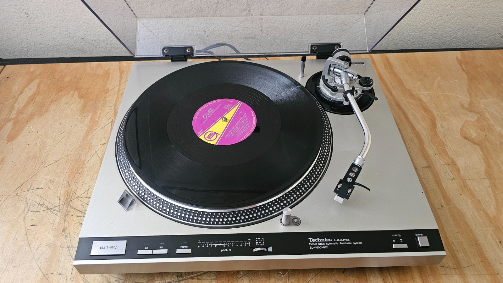 technics sl 1600 mk ii 2 turntable original box please read multi voltage
