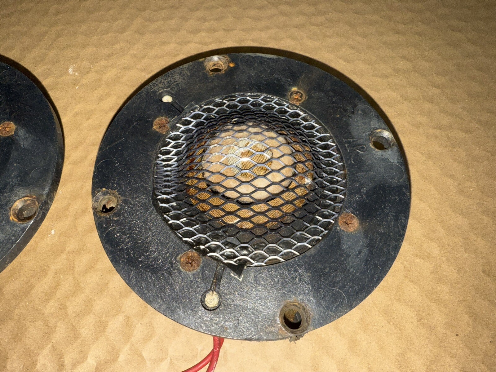 Vintage AR3 AR3A Acoustic Research Midrange Mid Drivers Speakers Pair Not Workin