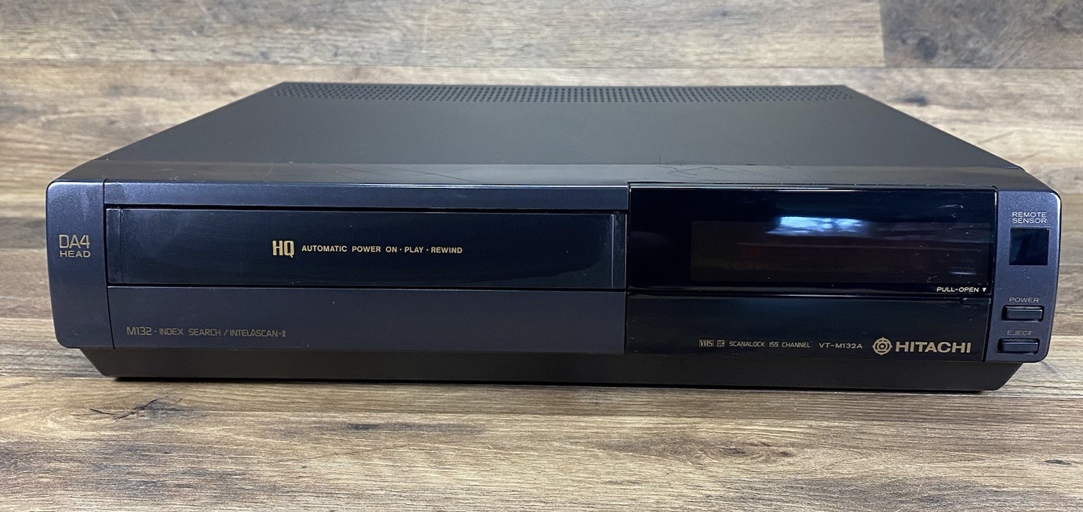 Hitachi VT-M132A VCR DA4 Head Video Cassette Recorder Intelascan Tested