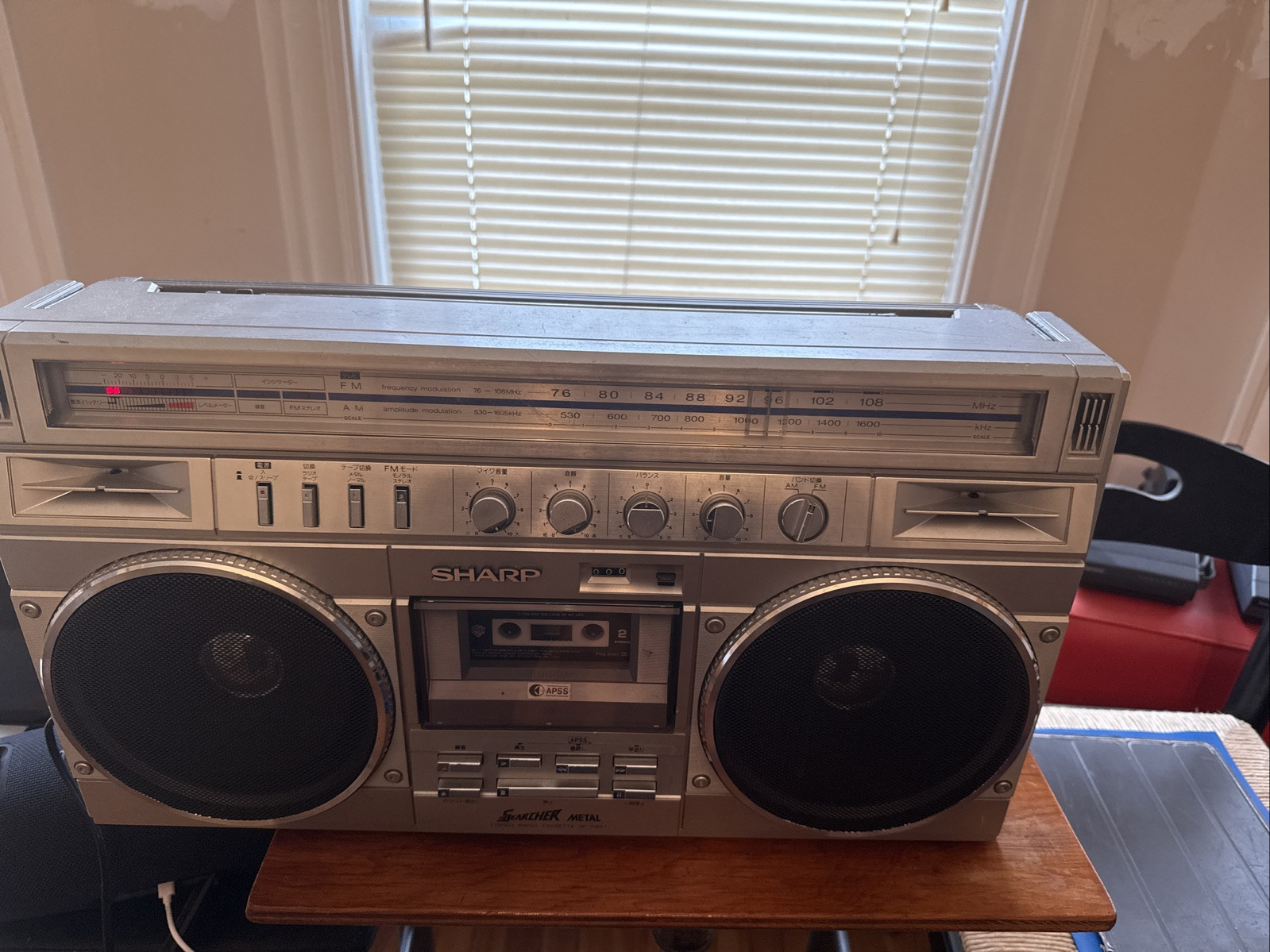 Radio Sharp GT 318 Radio Cassette Player Smoke-House Everything Works .🇯🇵
