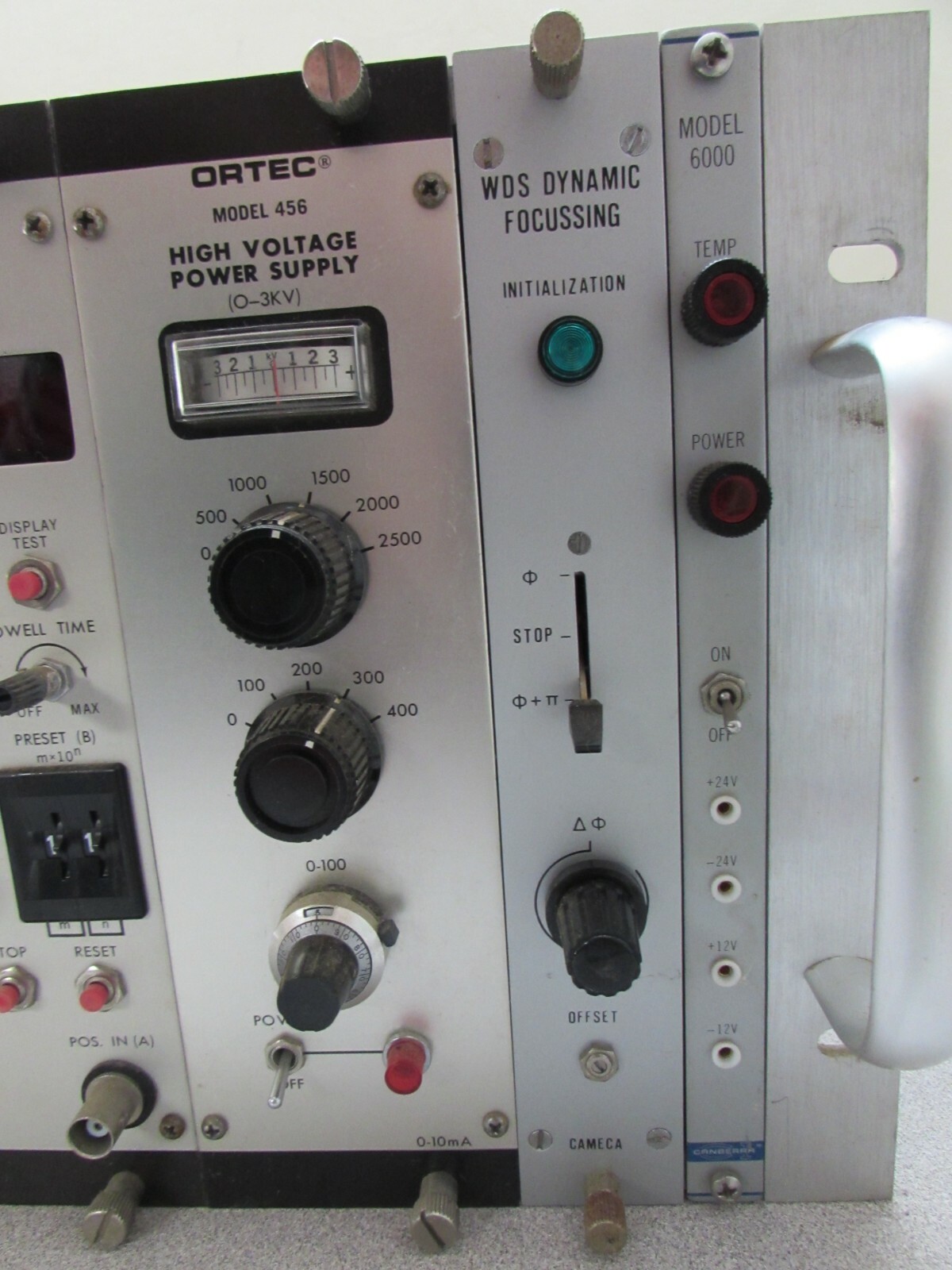Vintage Electronics Chassis BIN Power Supply Cards Ortec Cameca Camberra