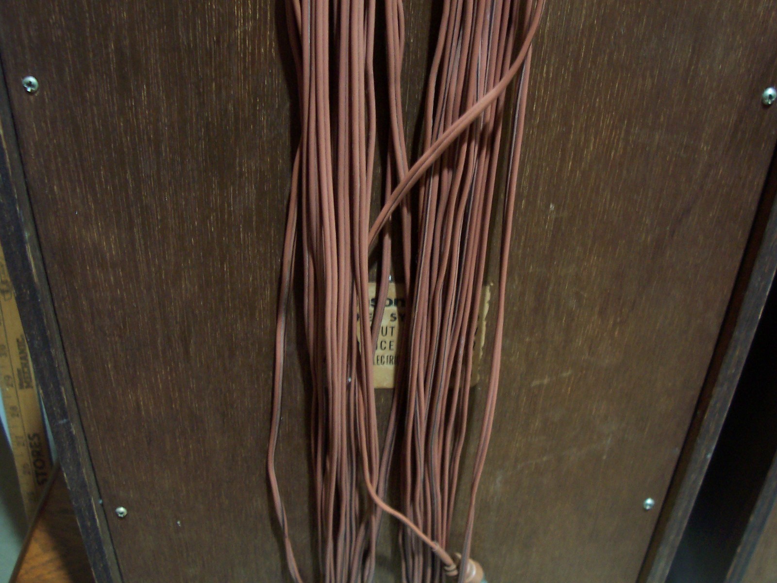 VTG PANASONIC 7750 Bookshelf 2 SPEAKERS SYSTEM 17.5″x10″x5.75″ Wood Grain WORK