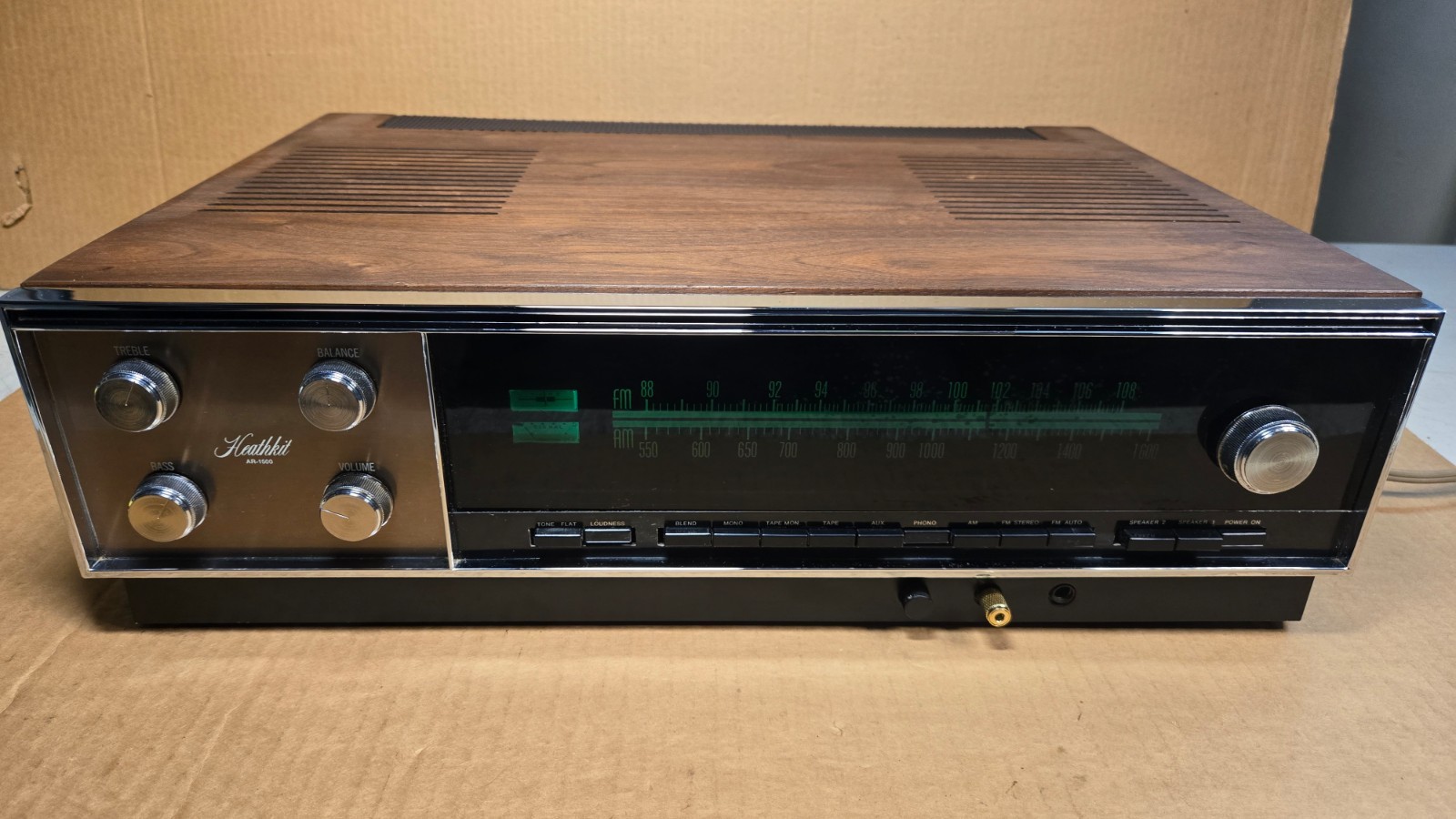 Heathkit AR-1500 Vintage Stereo Receiver Very Clean – Works – Radio Does Not