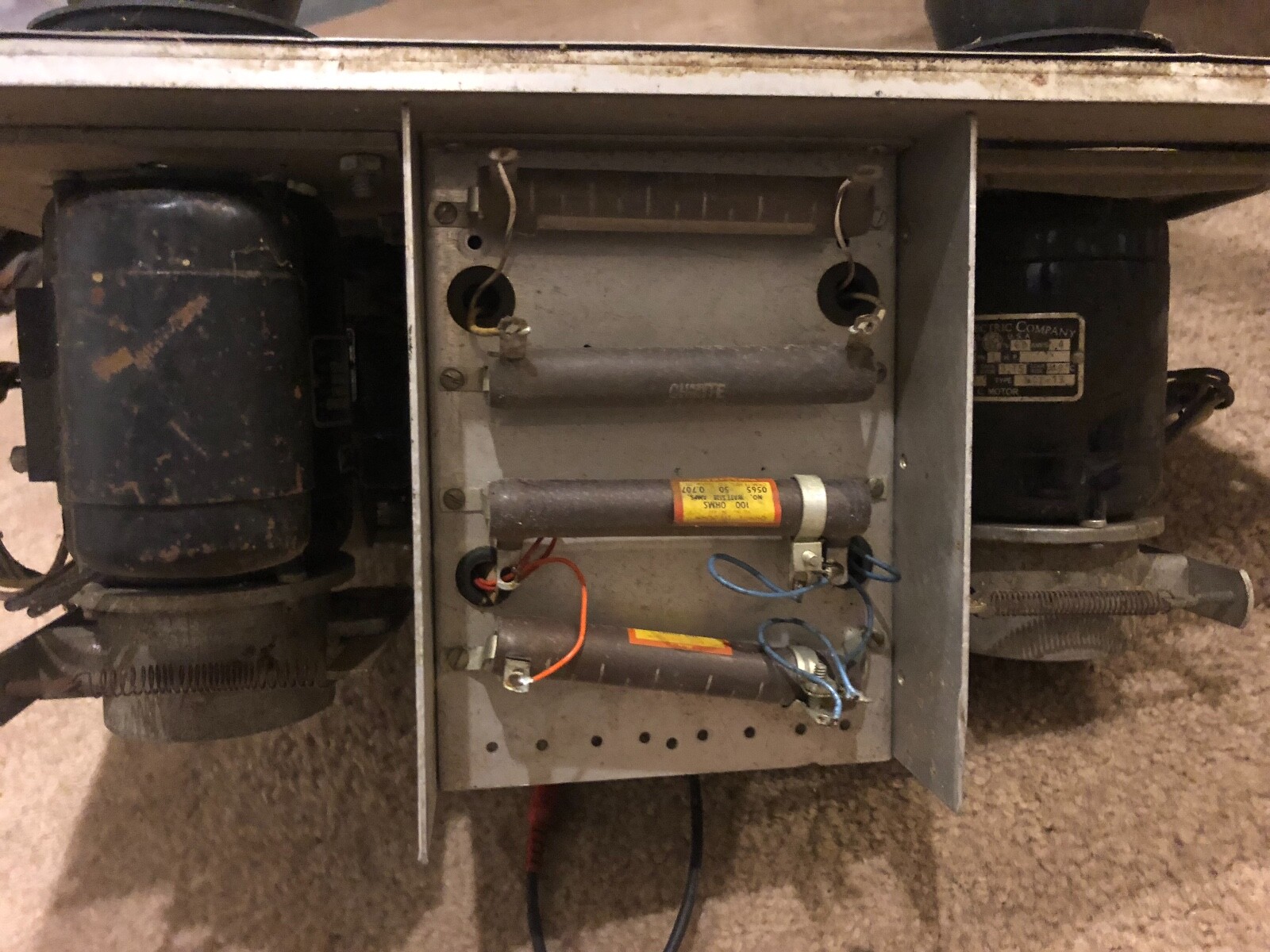 Ampex 350 351 transport with head stack