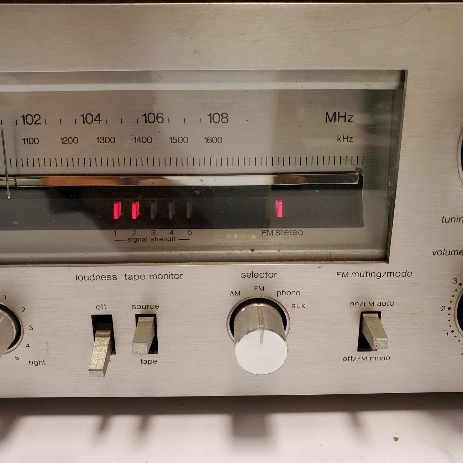 Vintage Technics SA-202 FM/AM Stereo Receiver SA-202 Tested Working