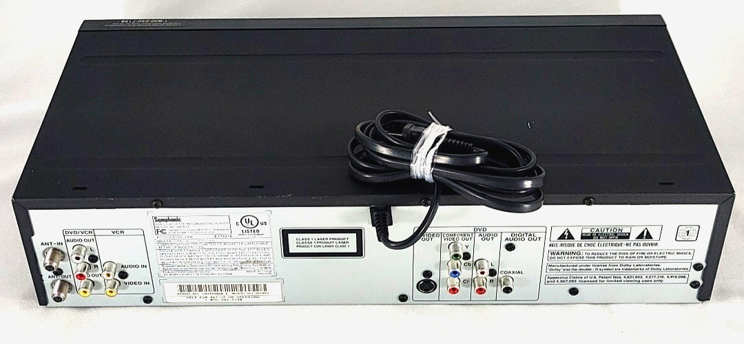 Symphonic WF803 DVD VCR Combo Player – Working