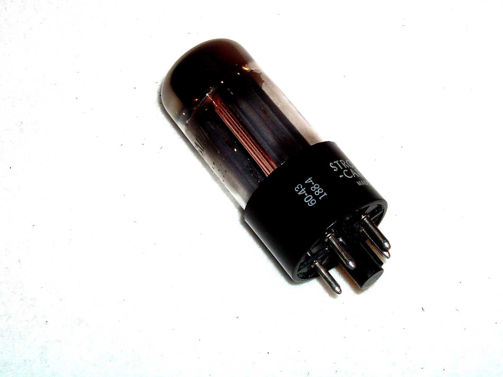 1960 GE FAT BASE 5AR4 / GZ-34 – for STROMBERG CARLSON