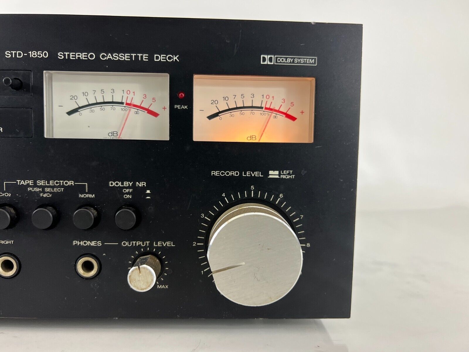 Sankyo STD-1850 Stereo Cassette Deck Black – For Parts