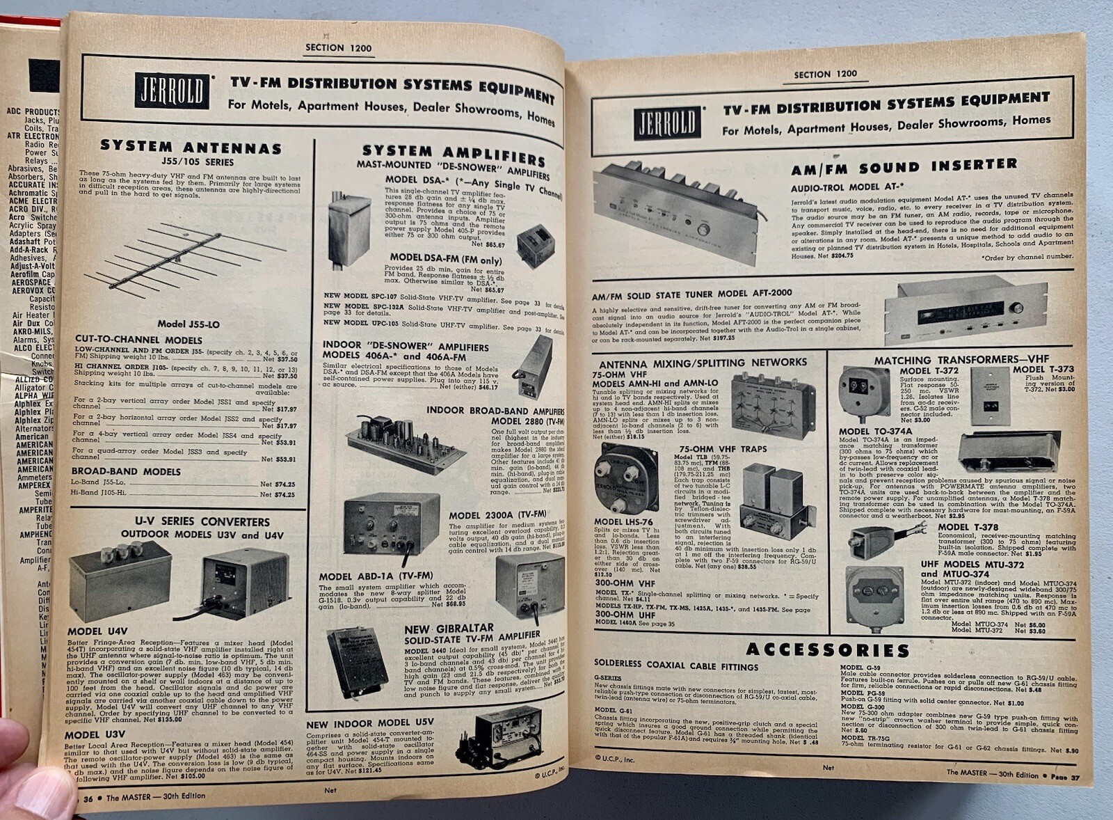 Radio Electronics Broadcasting 1966 Master Catalog Srepco Dayton, OH 1800+ Pages