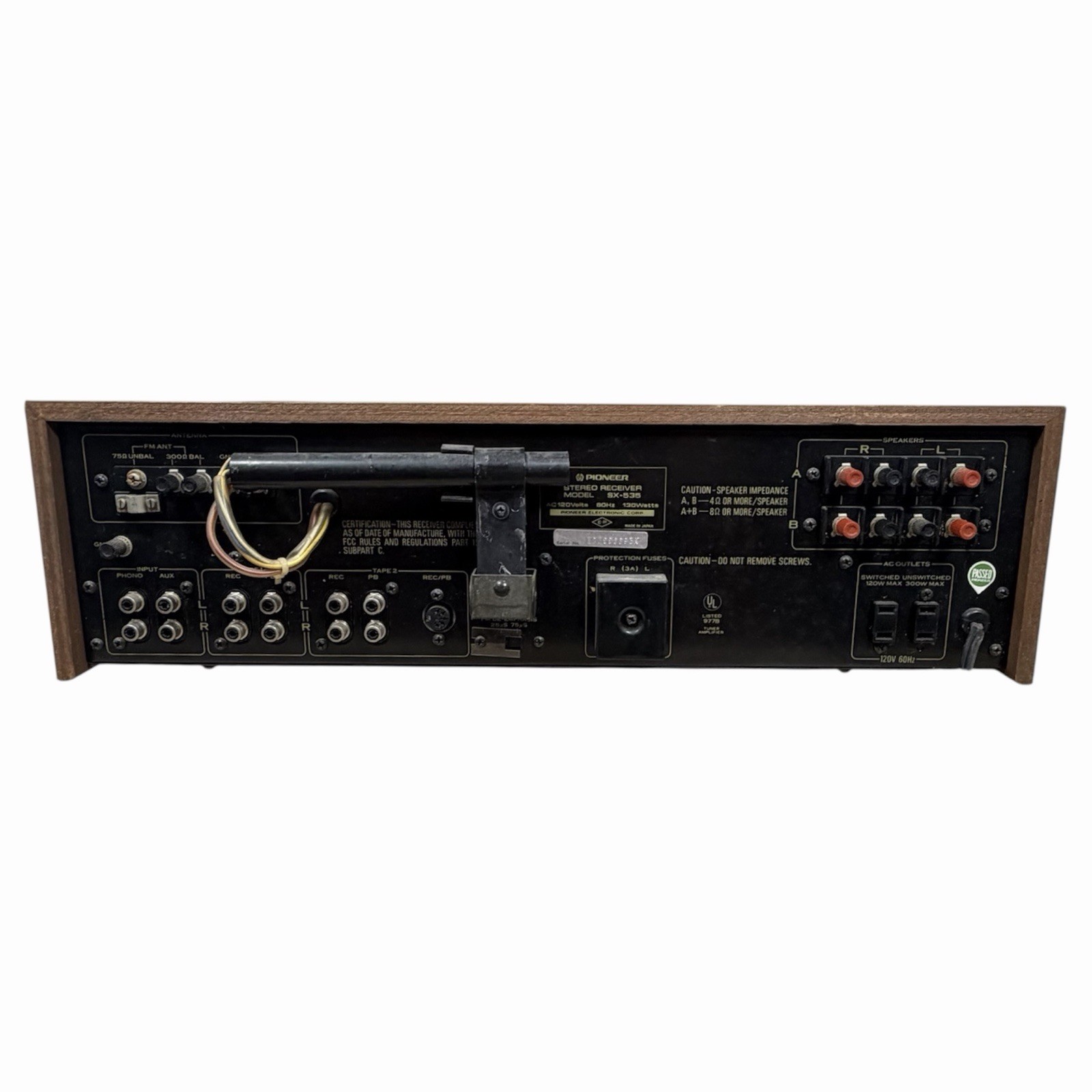 Vintage Pioneer SX-535 AM/FM Stereo Receiver; Tested SEE VIDEO Very Nice!