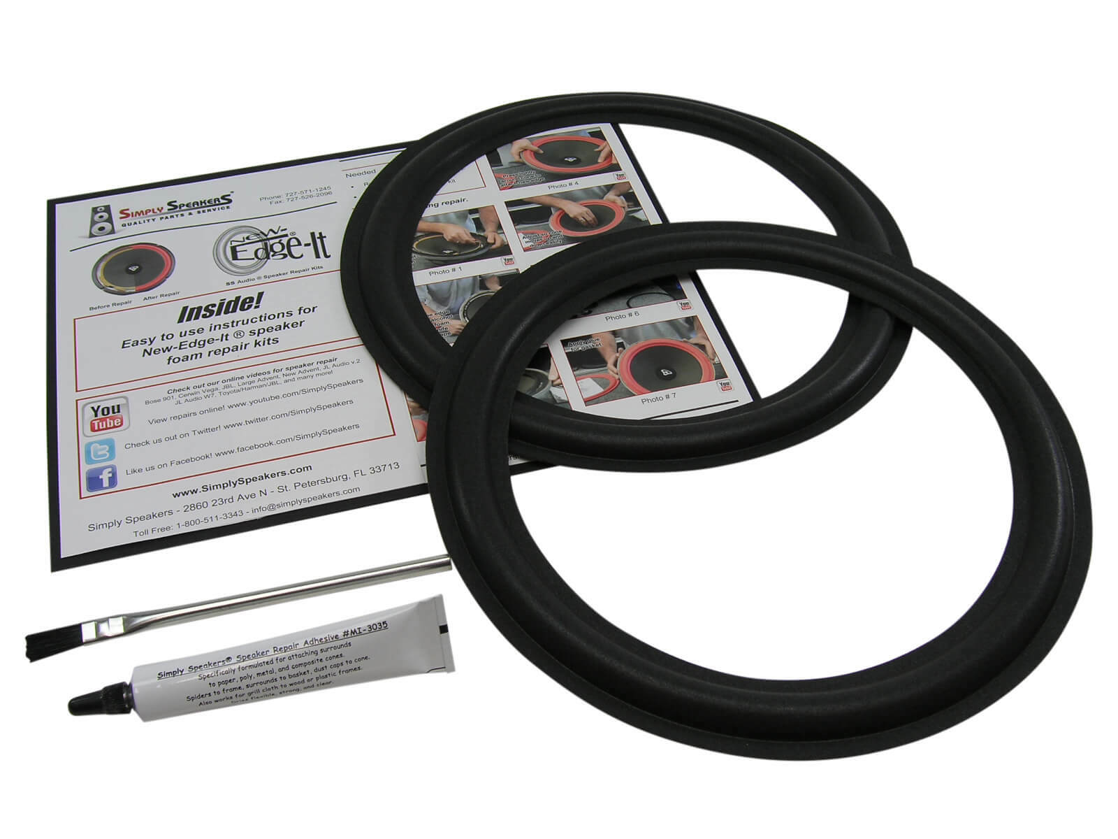 AR 3 AR3 AR 3a AR3a Acoustic Research woofer speaker foam repair kit # FSK-11AR