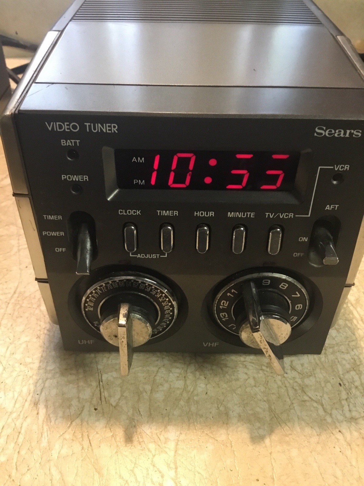 Sears Betavision VCR & Case & Video Tuner Clock VHF/UHF POWER UP RARE 1980 Lot