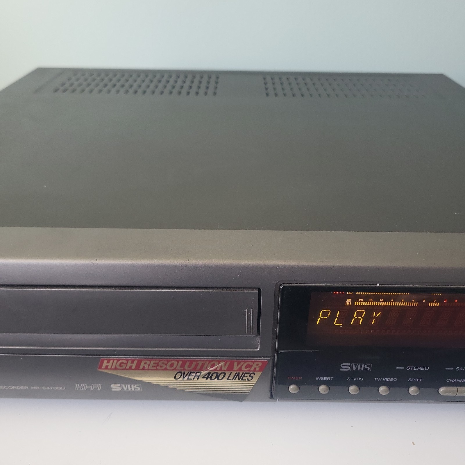 JVC HR S4700U Super VHS S-VHS Hi-Fi Stereo VCR Video Cassette Recorder READ DESC